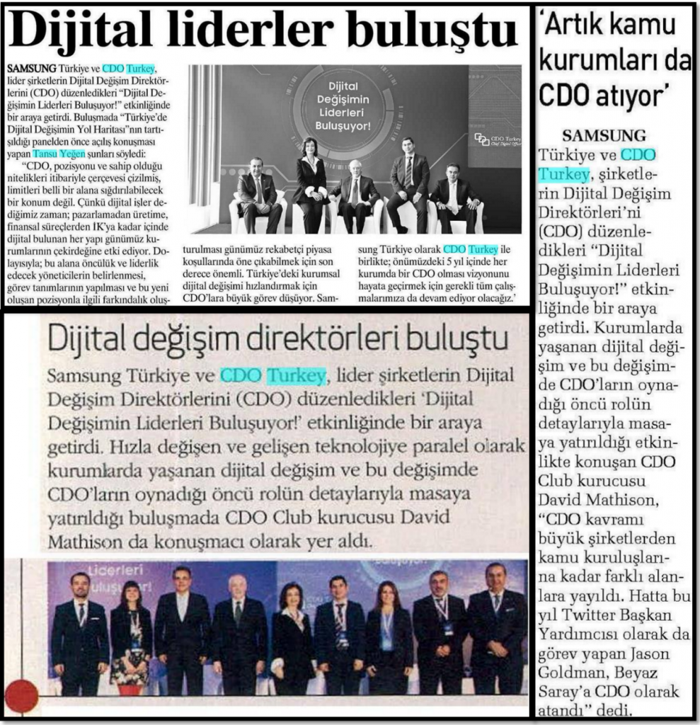 Press Coverage of CDO Turkey