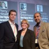 Bernardo Rodriguez (Kaplan), Perry Hewitt (Harvard) and Sree Sreenivasan (Columbia) at the Chief Digital Officer Summit