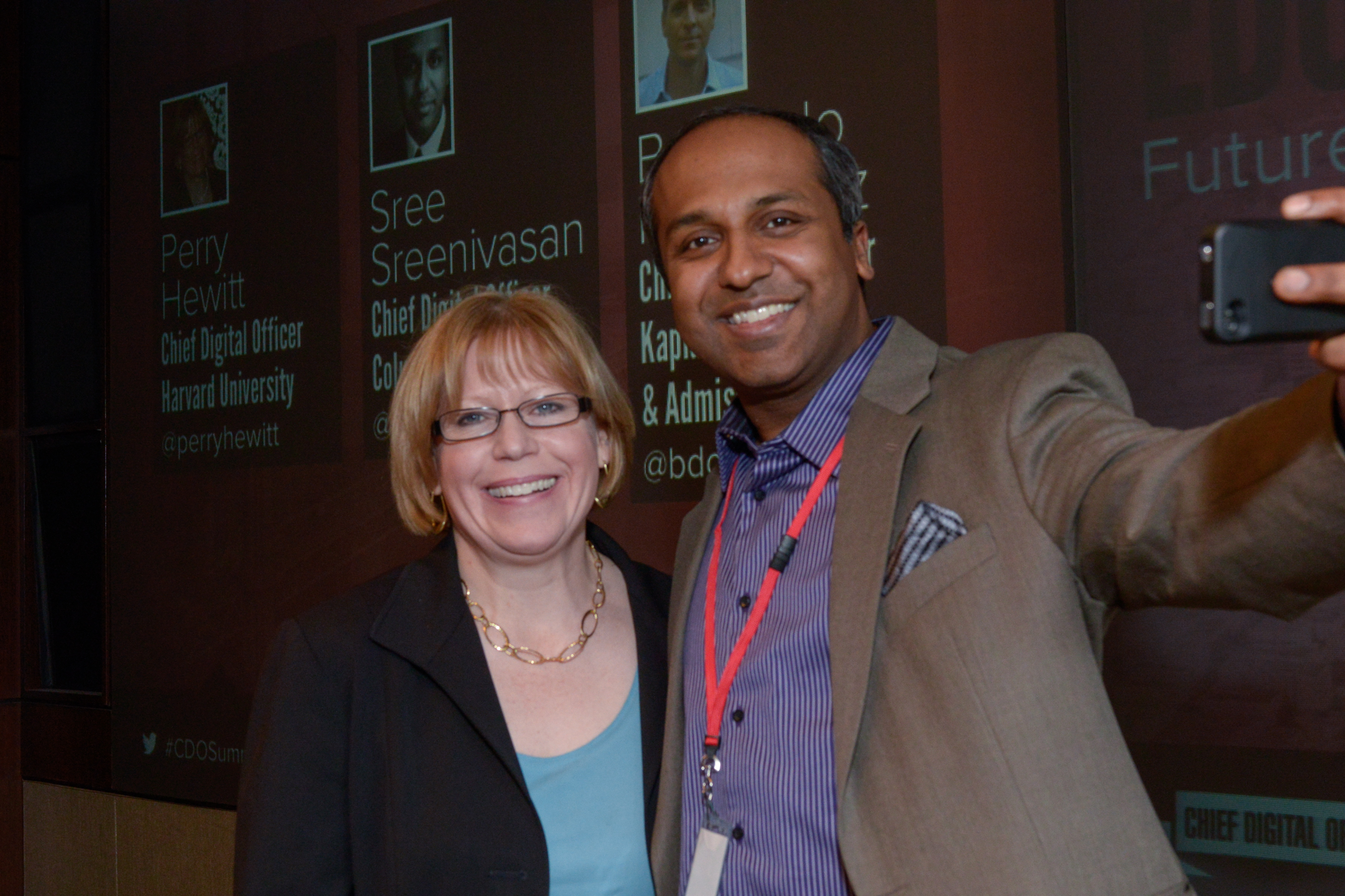 Selfie with Perry and Sree at the first Chief Digital Officer Summit