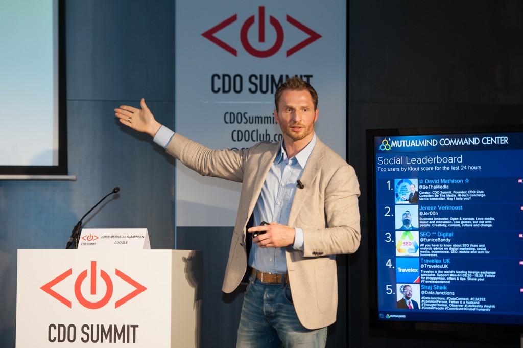 Joris Merks-Benjaminsen, Google, Chief Digital Officer Summit, Amsterdam, E.U., 2015